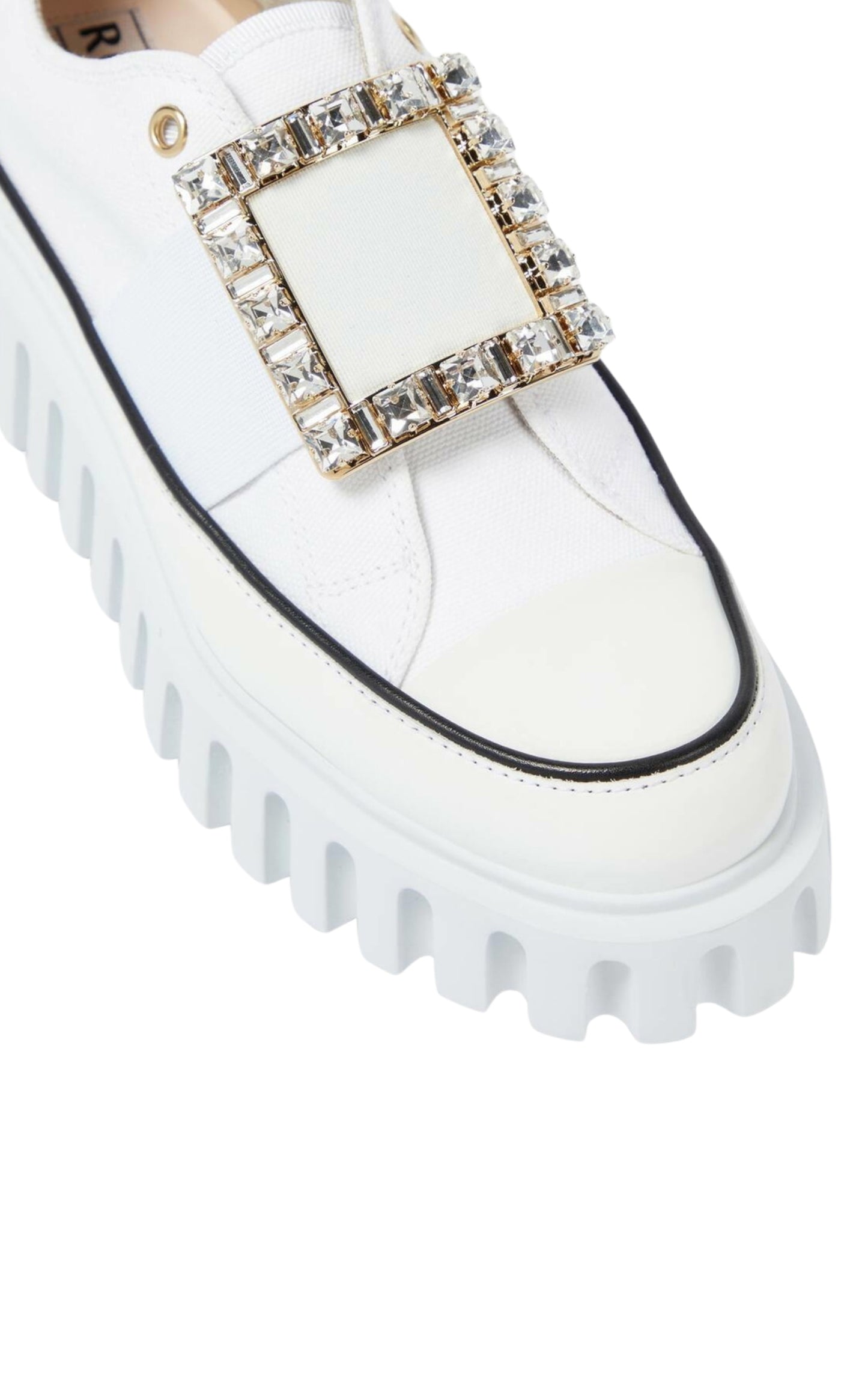 Viv' Go-Thick Buckle White Platform Sneakers