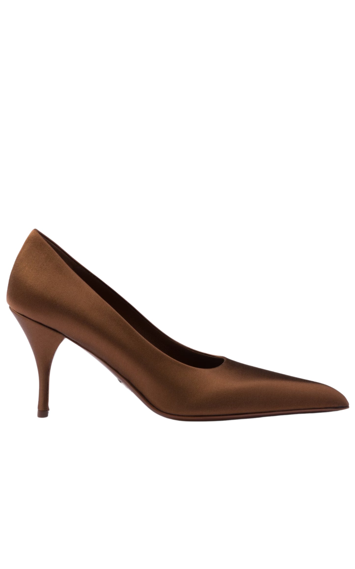 Pointy 55 Cutout Satin Pumps