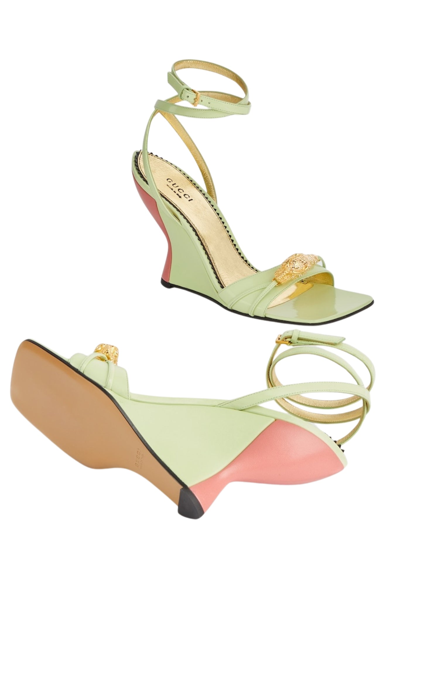 Two-Toned Dora Wedge Sandals