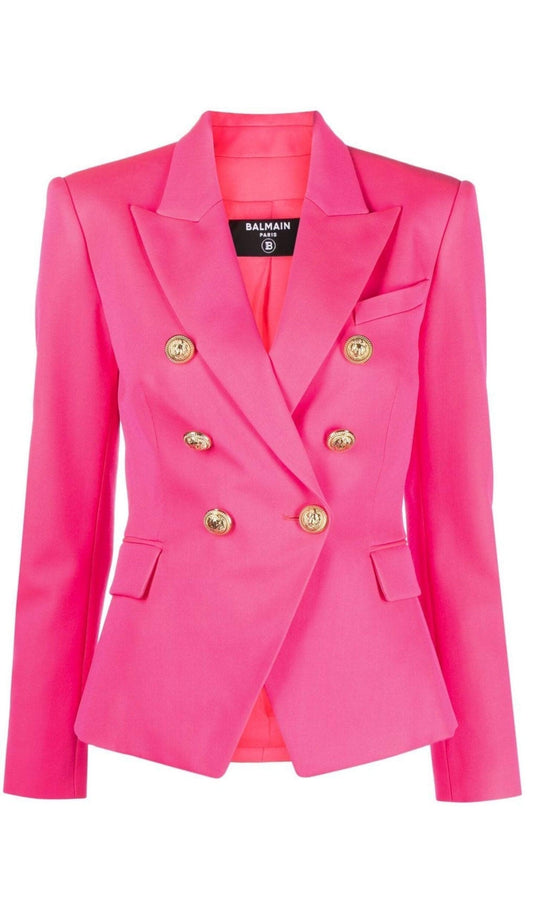  BalmainPeak-lapels Double Breasted Wool Jacket - Runway Catalog