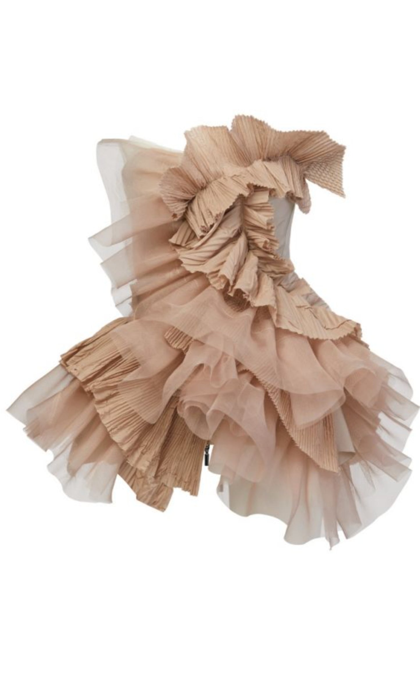 Petal Ruffled Bustier Top