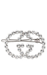 Crystal-Embellished Interlocking G Hair Clip