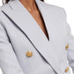 Double Breasted Wool Blazer-Blazers-Balmain-FR 36-Blue-Wool-Runway Catalog