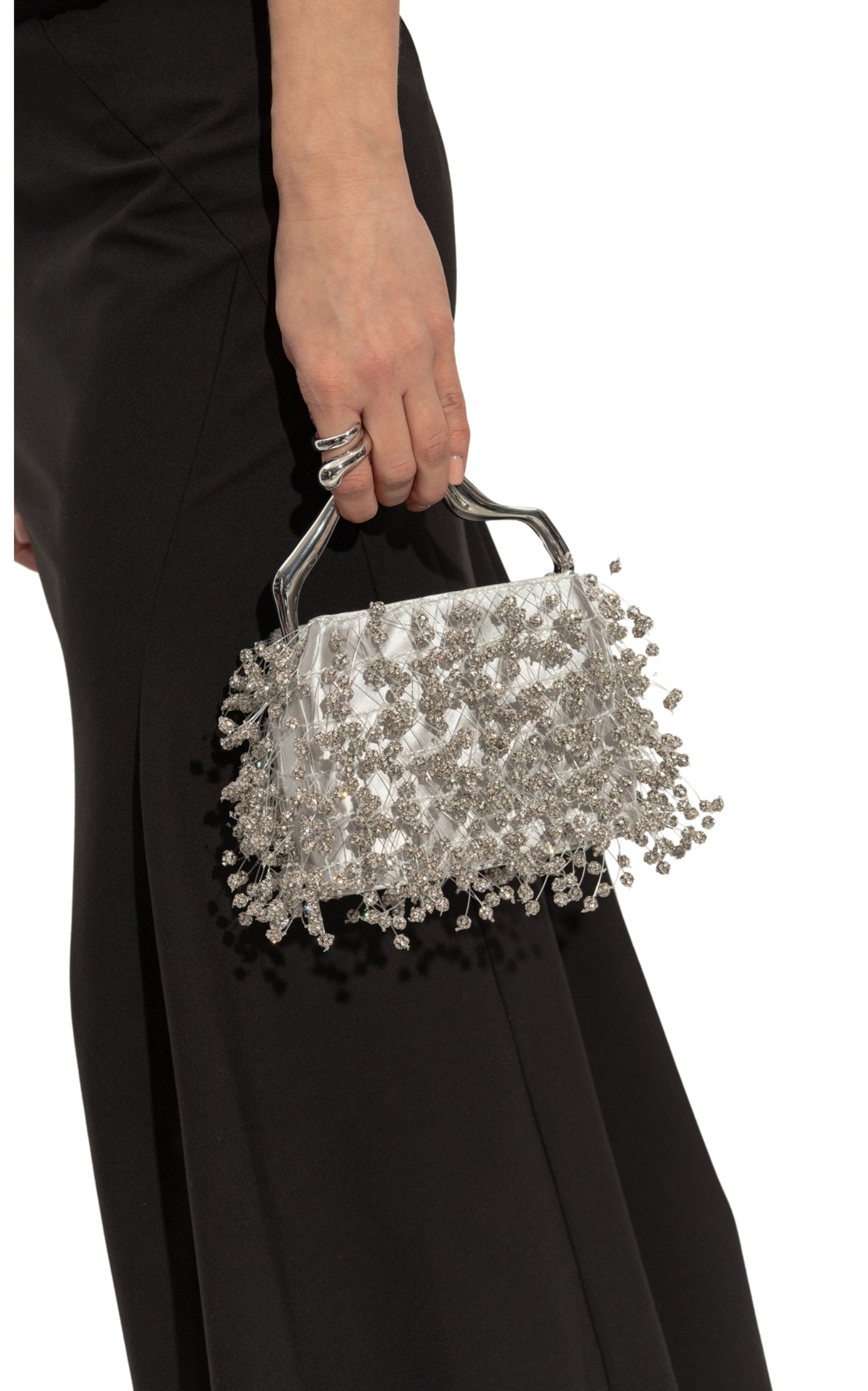 Solene Mini Beaded Top Handle Bag