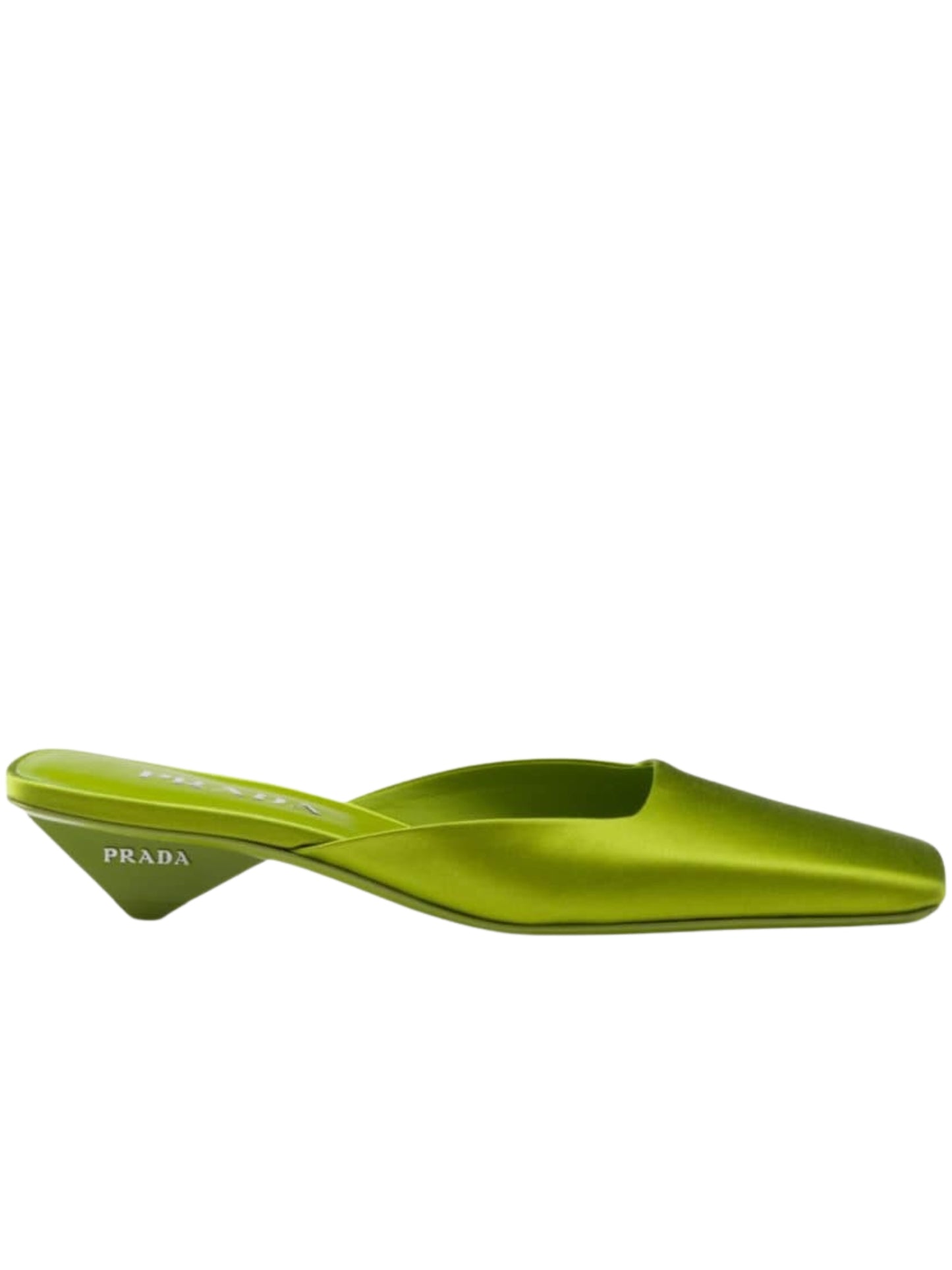 Green Satin Mules Loafers