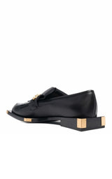  BalmainBlack Tomi Leather Loafers - Runway Catalog