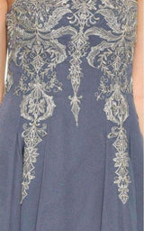  Marchesa NotteEmbroidered Floral Strapless Dress - Runway Catalog