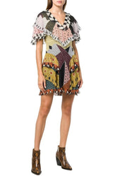  EtroGeometric Print Silk Dress - Runway Catalog