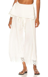  LoeweIbiza Macramé Belted Trousers - Runway Catalog