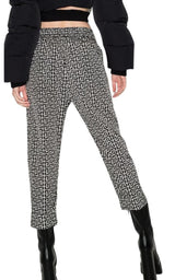  BalmainMonogram Print Cropped Track Pants - Runway Catalog