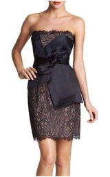  BCBGMAXAZRIAStrapless Lace Bustier Mini Dress - Runway Catalog