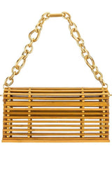  Cult GaiaSylva Caged Bamboo Shoulder Bag - Runway Catalog