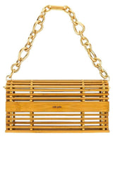  Cult GaiaSylva Caged Bamboo Shoulder Bag - Runway Catalog