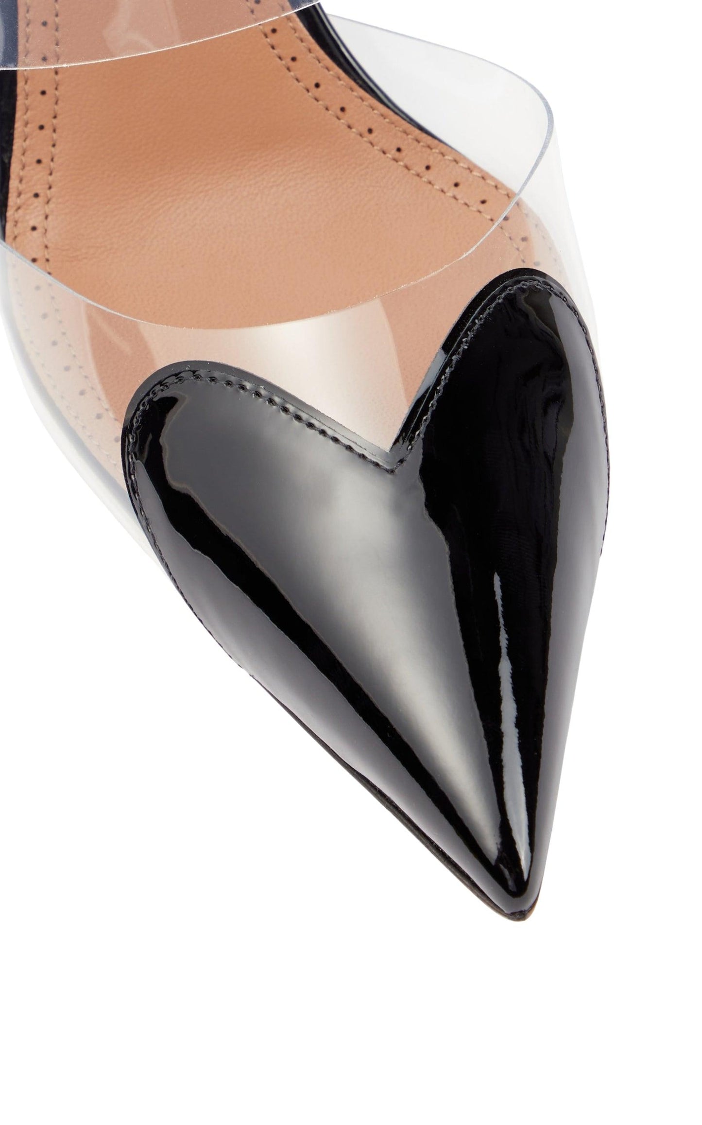 Clear Cap-Toe Mule Pumps Alaïa