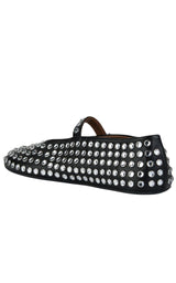 Alaïa Embellished Leather Ballet Flats - Runway Catalog