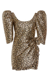 Lurex Leo Jacquard Mini Dress Alessandra Rich