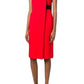 Belt Detail Red Sheath Dress Alexander Wang