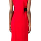 Belt Detail Red Sheath Dress Alexander Wang