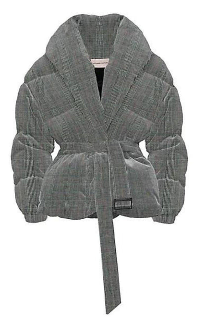 Checked Stretch-Wool Puffer Jacket Alexandre Vauthier