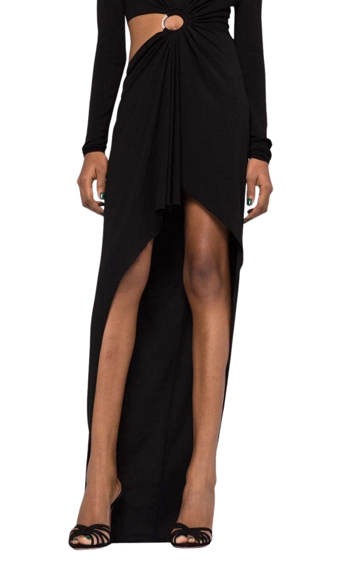 Hoop-detail Cut-out Asymmetric Dress Alexandre Vauthier