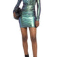 Iridescent Mini Ruched Dress Alexandre Vauthier