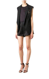 Pinned Anchor Emblem Vest Anthony Vaccarello