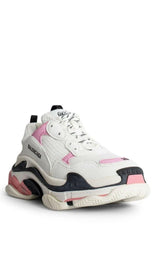 Triple S leather and Mesh Sneakers Balenciaga