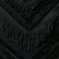 Black Chevron Fringed Mini Skirt Balmain