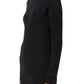 Black Mohair Wool Ribbed Turtleneck Sweater Balmain