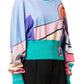 Geometric Print Crewneck Sweatshirt Balmain