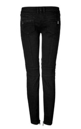 Jeans Low Rise Black Biker Jeans Balmain