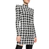 Patterned Mini Dress Balmain