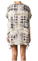 Printed Silk Dress Tunic Balmain