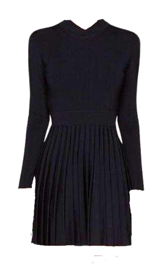 Ribbed Stretch Knit Mini Dress Balmain