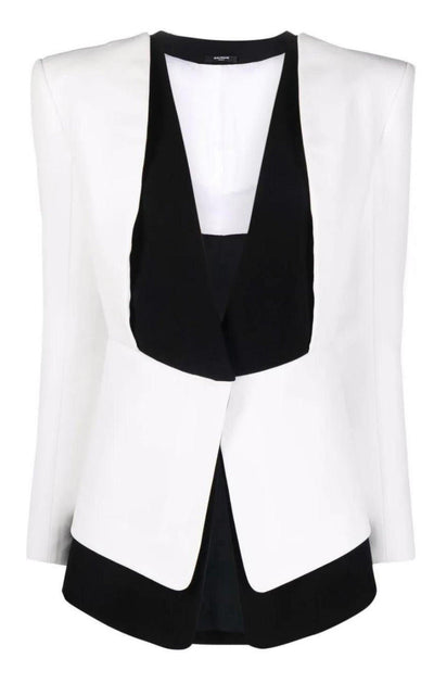 Two-tone Crepe Blazer Balmain