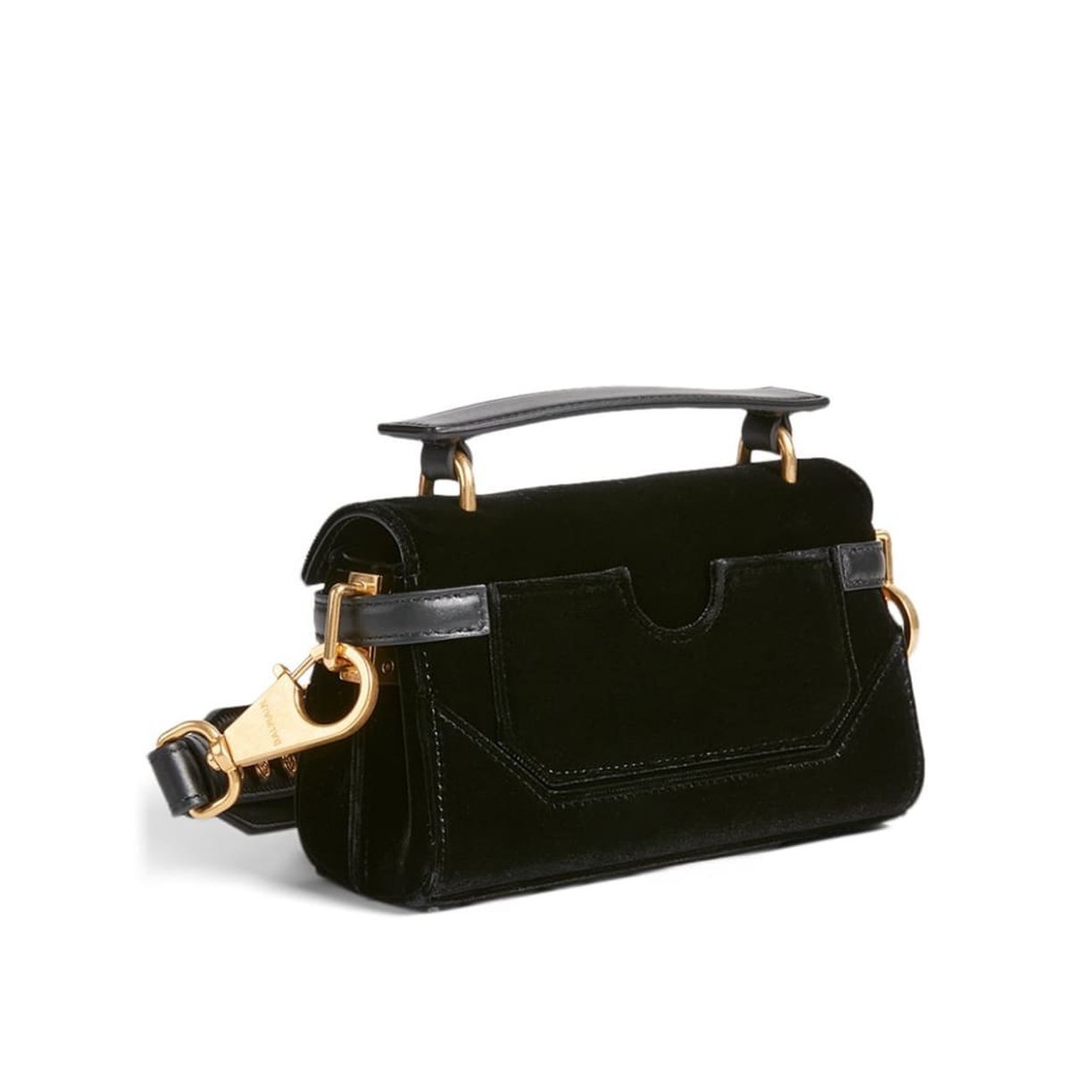 Balmain Velvet B-Buzz 19 Baguette Bag