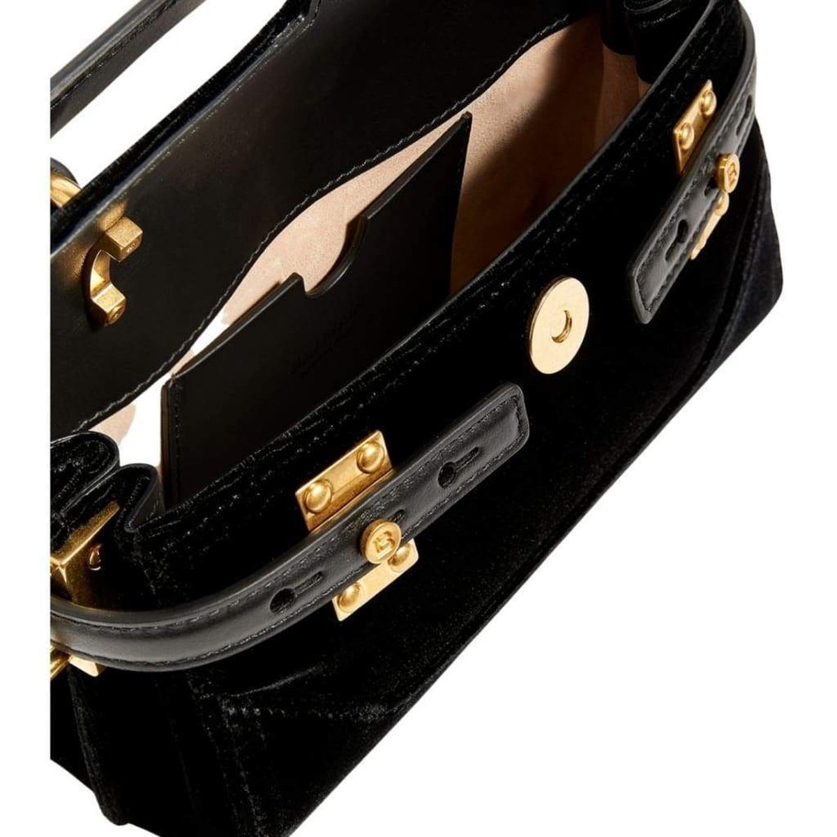 Balmain Velvet B-Buzz 19 Baguette Bag