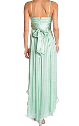 Alicia Silk Opaline Green Charmeuse Gown BCBGMAXAZRIA