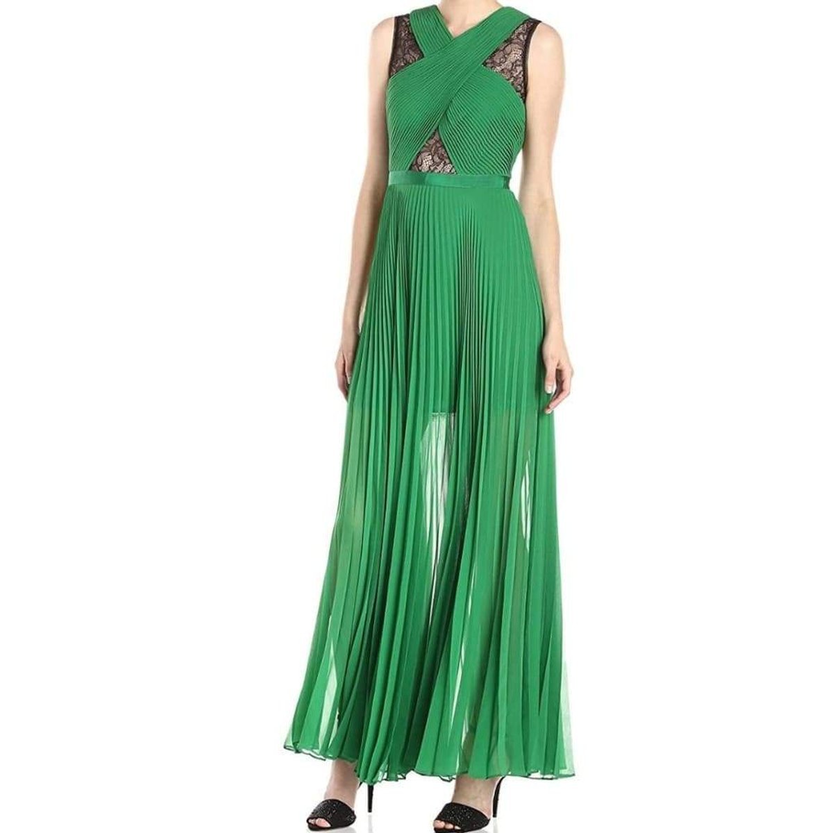 BCBGMAXAZRIA Caia Malachite Sleeveless Gown