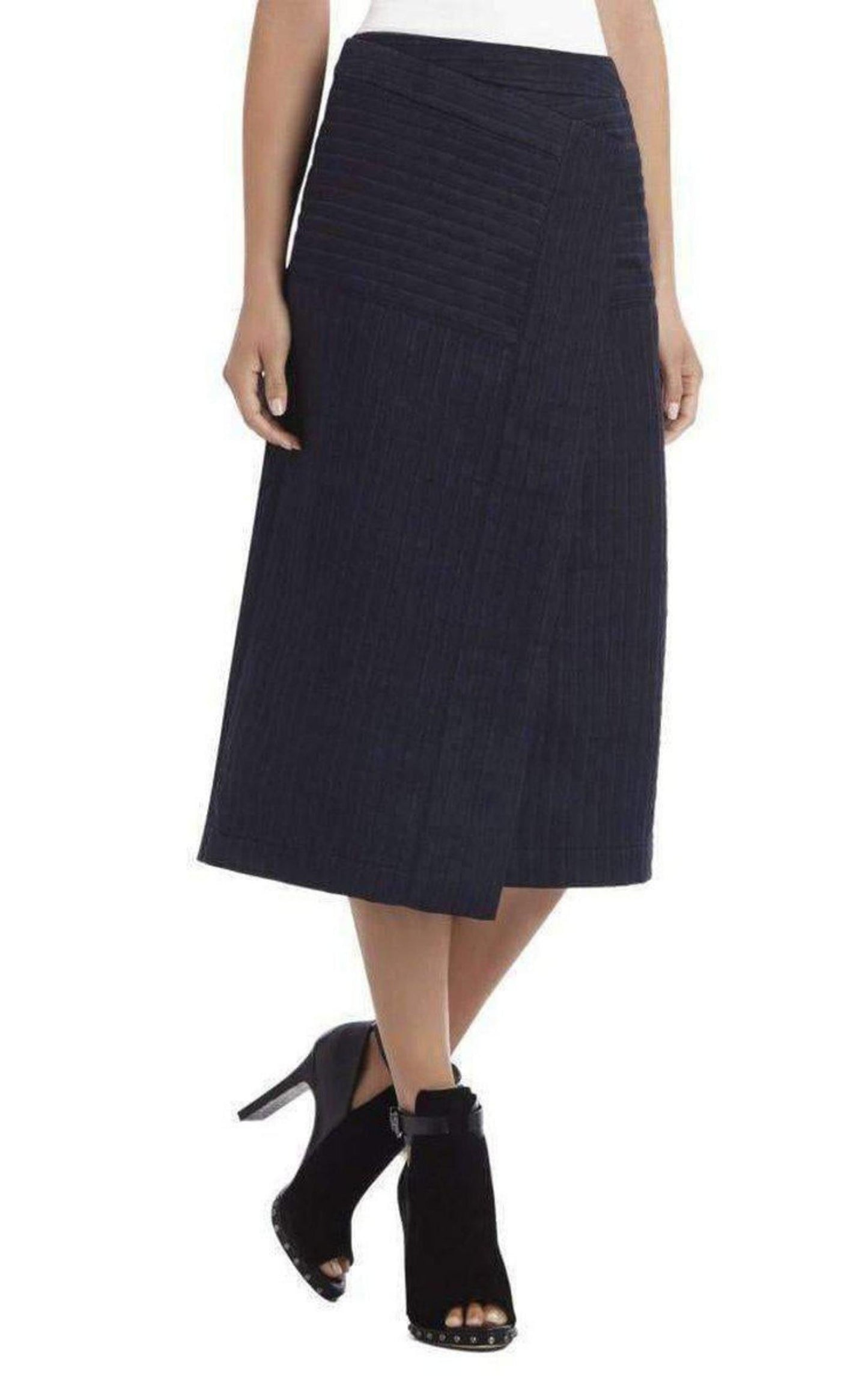 Camila Denim Cotton Skirt BCBGMAXAZRIA