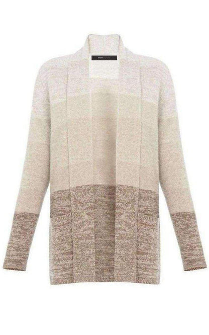 Cashmere Ginata Ombre Shawl Collar Cashmere Blend Cardigan BCBGMAXAZRIA