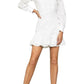 Cotton Eyelet Ruffle Shirt Dress BCBGMAXAZRIA