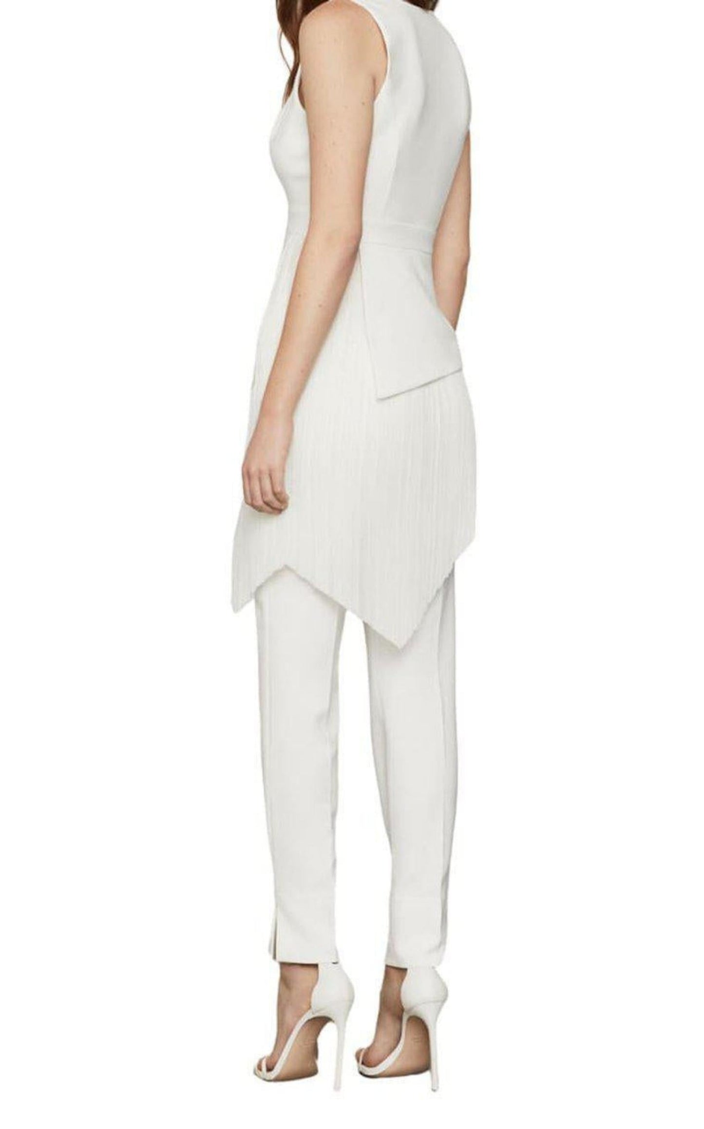 BCBGMAXAZRIA Draped Chiffon Top