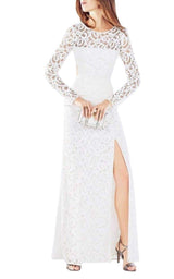 Elizabella Cutout Lace Gown BCBGMAXAZRIA