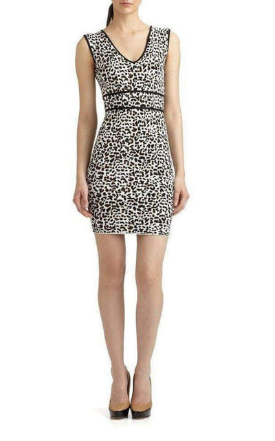 Fancy Leopard Cocktail Dress BCBGMAXAZRIA