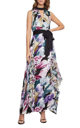 Floral Festive Maxi Dress BCBGMAXAZRIA