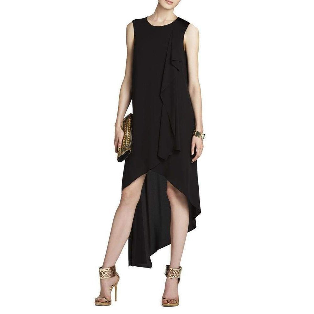 BCBGMAXAZRIA Hailey Draped Dress