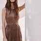 Hamin Fringe Faux Suede Vest Dress BCBGMAXAZRIA