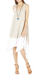 Handkerchief-hem Knit Dress BCBGMAXAZRIA