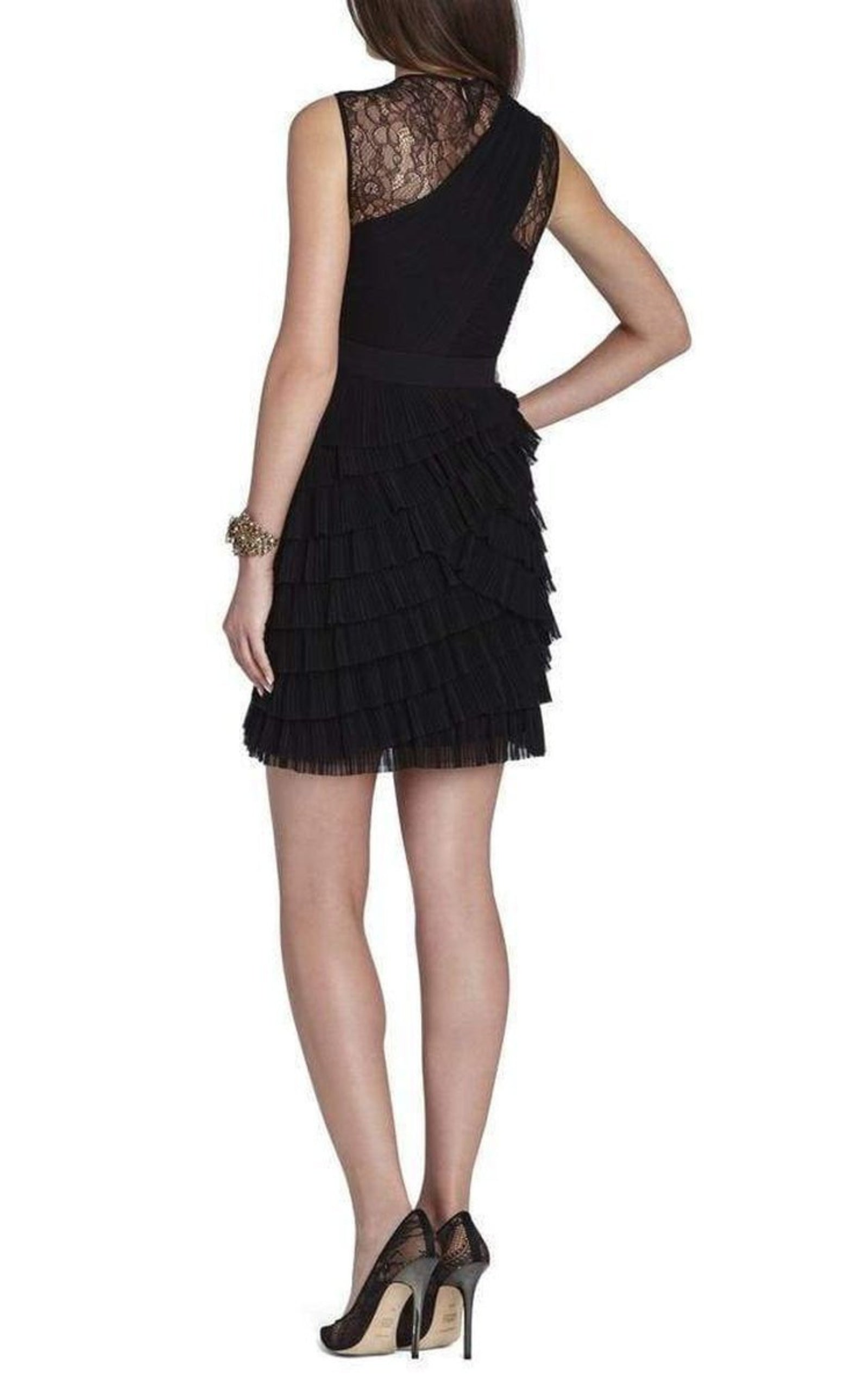 BCBGMAXAZRIA Jaya Pleated Sleeveless Dress